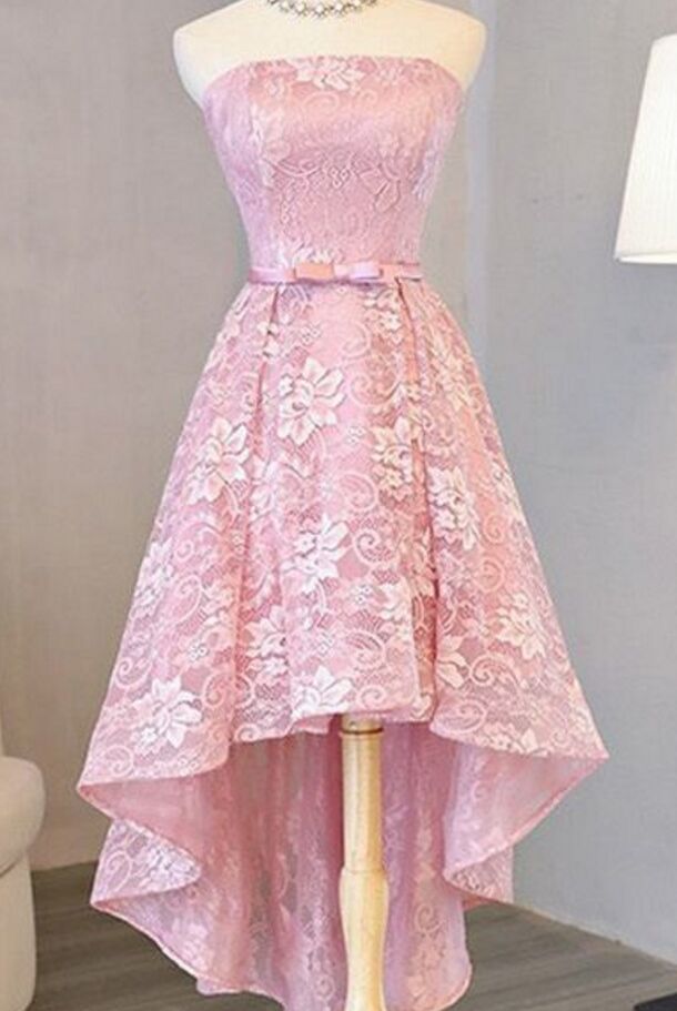 pink dress short in front long in back Pink Short Front Long Back Dress Pink Dress Short Front Long Back Pink Dress  With Short
