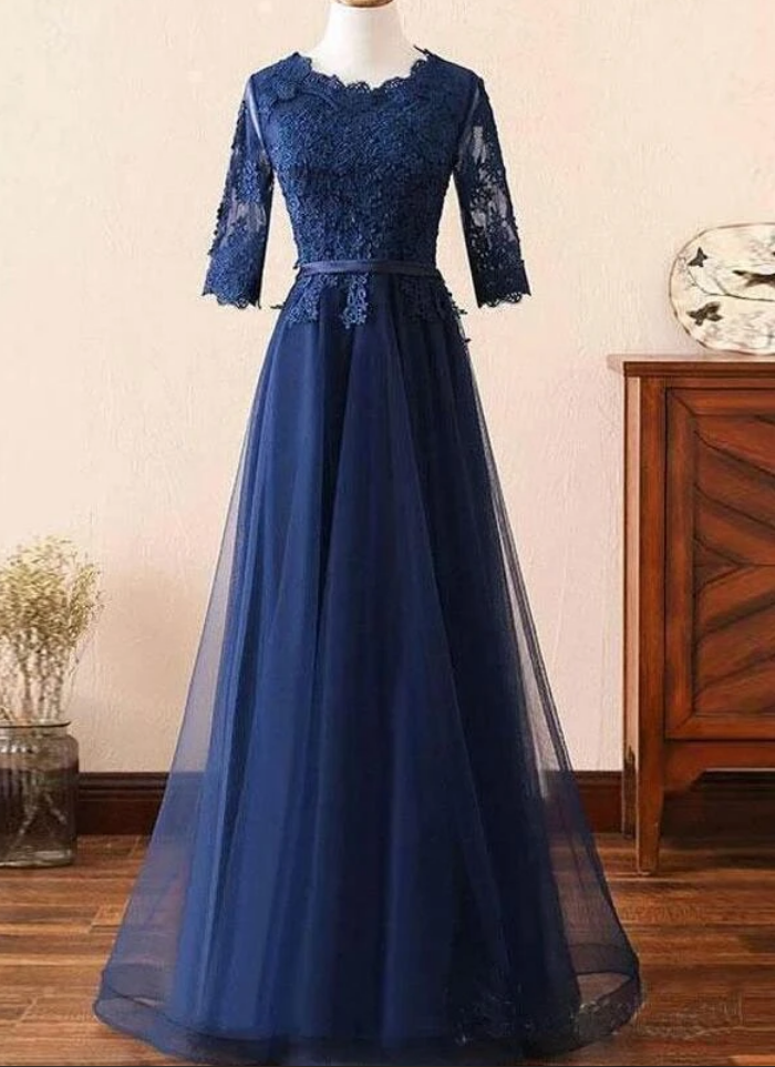 Beautiful Off Shoulder Tulle Prom Gown, Prom Dress