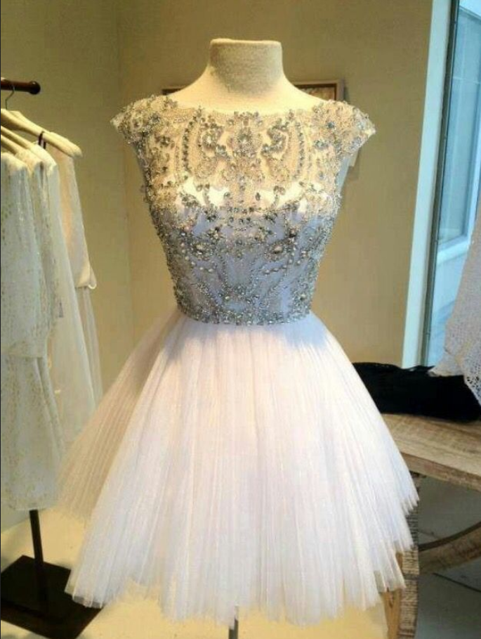 Prom Dress , Short Dress , Shiny Prom Dress , Sexy V Back Prom Dress , Custom Made Dress