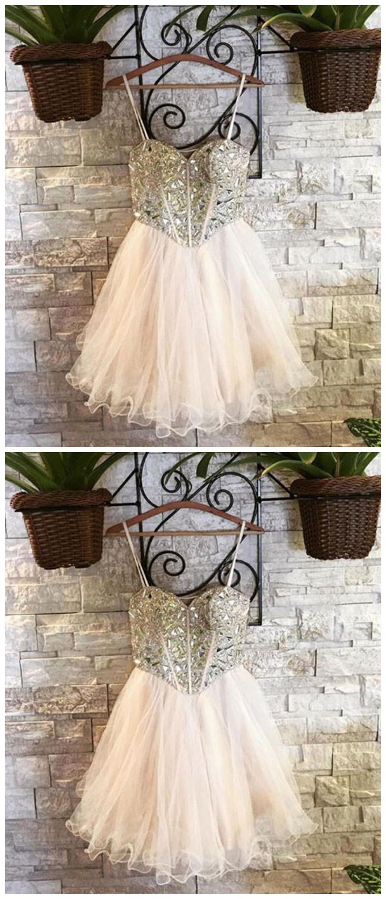Cute Sweetheart Tulle Short Prom Dress, Homecoming Dress