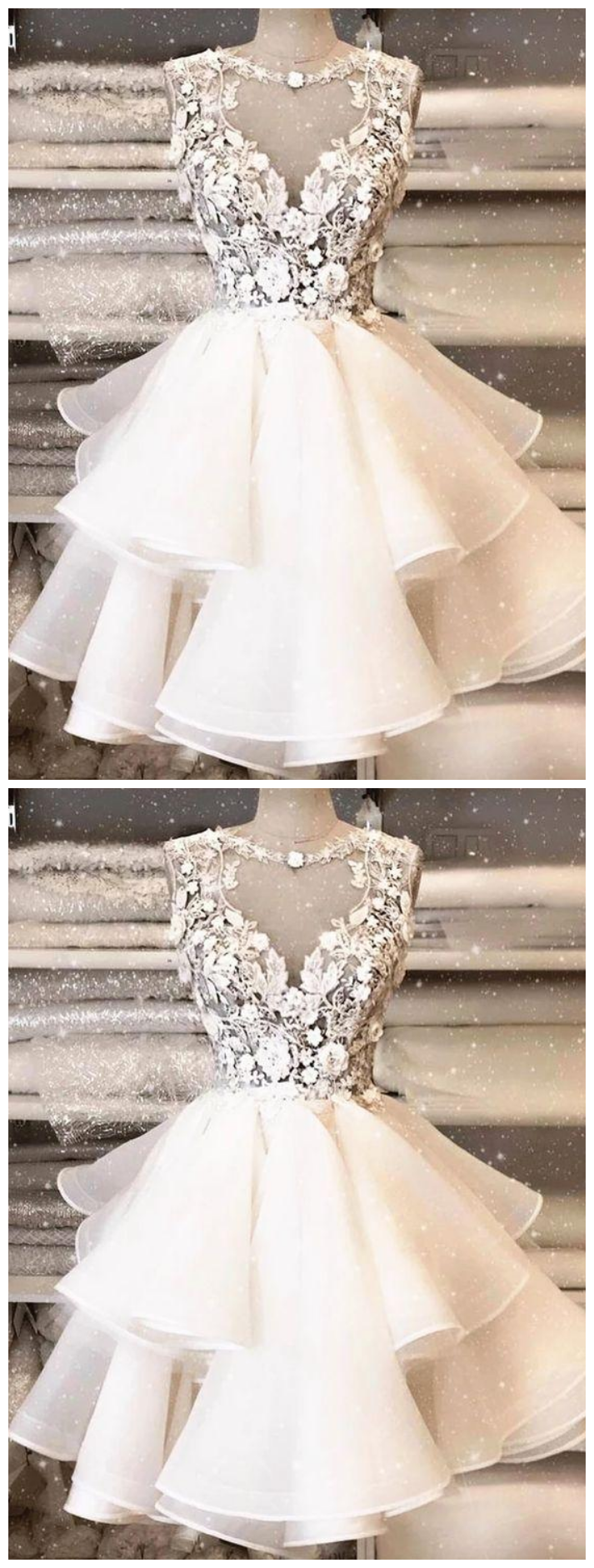Short Prom Dresses, 2021 Prom Dresses, Cocktail Dresses, White Evening Dresses, Mini Homecoming Dresses