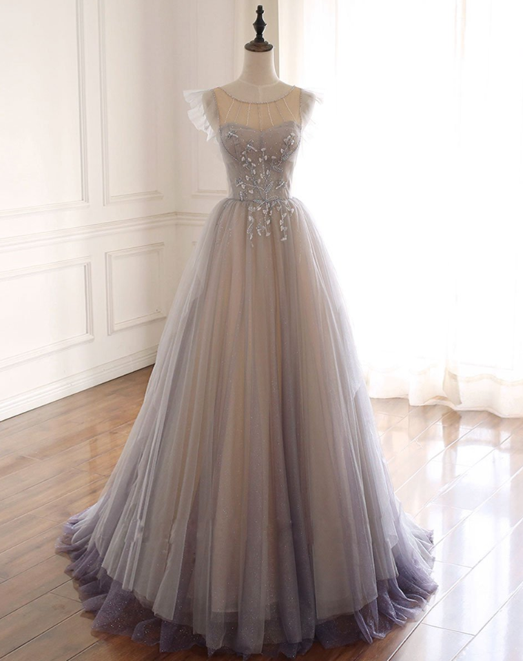 Multiple layers tulle Prom Dresses Long Party Dress Formal Dress main image 1