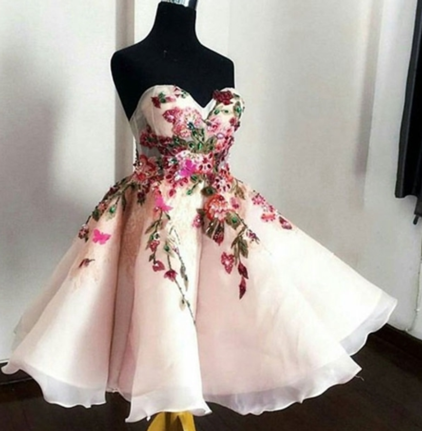 Cute A Line Sweetheart Short Prom Dress,elegant Party Dress