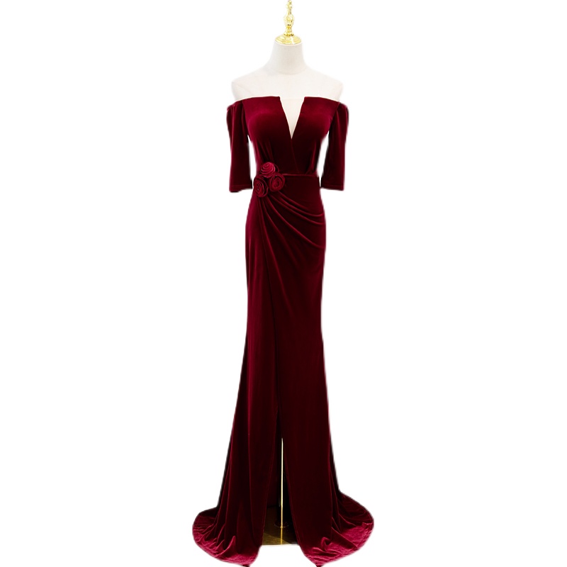 Prom Dresses,long, Evening Dress 2022 Temperament Design Sense Senior Fishtail Skirt Long Section Dress