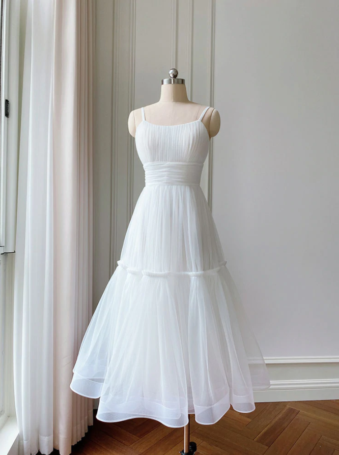 Prom Dresses,simple Tulle Short Prom Dress, Tulle Bridesmaid Dress