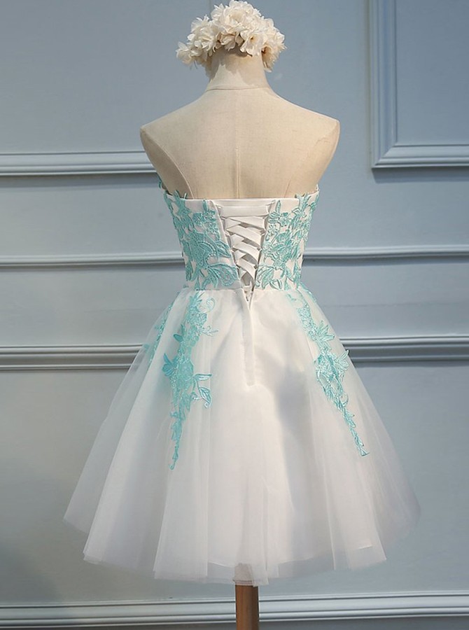 Sleeveless A Line Homecoming Dress Party Gowns