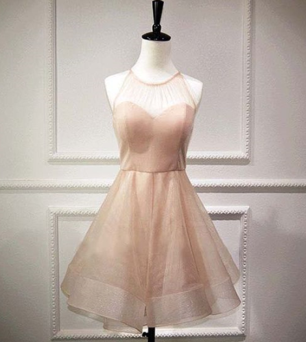 Charming Prom Dress,tulle Evening Dresses,halter Prom Dresses,a-line Prom Gown