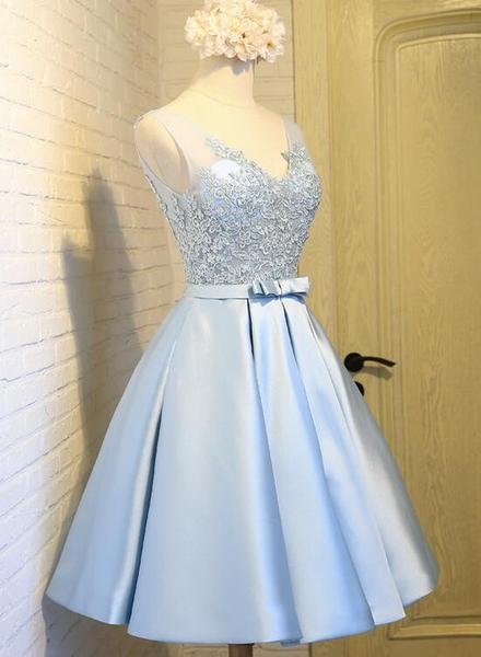 Light Blue Homecoming Dress, Cute Party Dress, Lovely Formal Dress