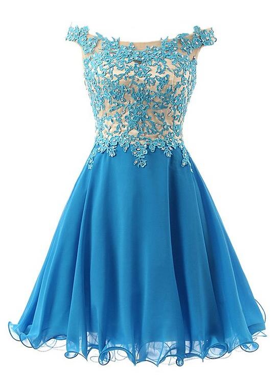 Royal Blue Homecoming Dress,lace Two Piece Homecoming Dress,short Party Dress,short Prom Dress For Teens