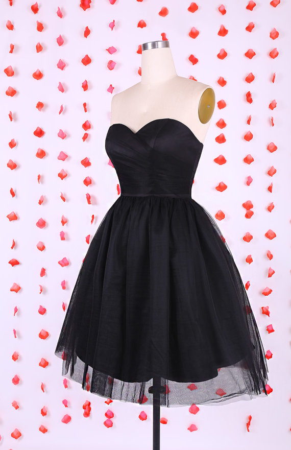 black mini dresses for prom Xijun Sequin Homecoming Short Teens Cocktail Gowns US0 Shoes height=_inches Simple Black Short Prom Dresses