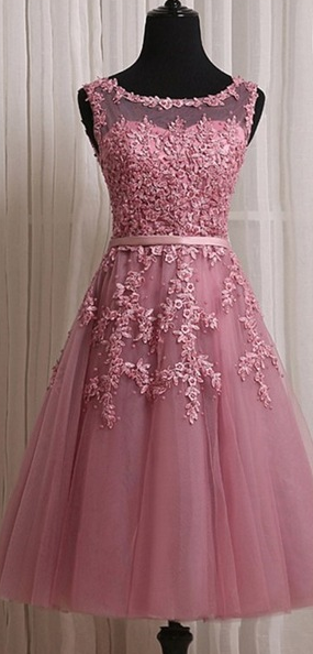 open lace back dress Elizabeth K GS1604 Prom Dress - Blush main image 1