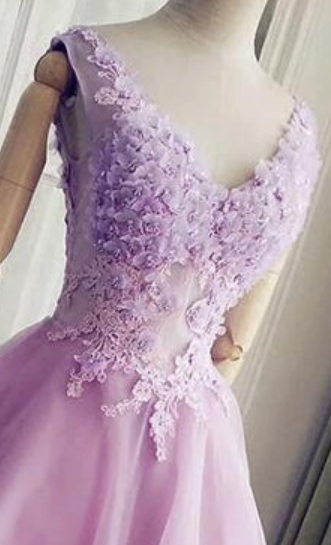 Pretty Halter Chiffon Print Floral Homecoming Dress,Lavender Cocktail Dress cc2562 main image 1