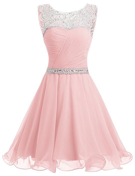Short Chiffon Crystal Homecoming Dress,fashion Homecoming Dress,sexy Party Dress