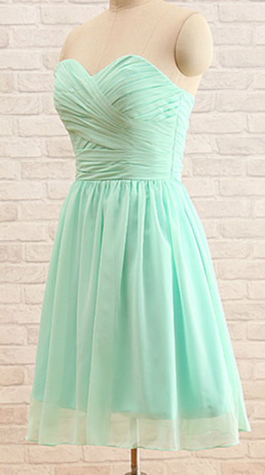 Simple Straight Side Slit Short Bridesmaid Dresses Online,RBWG0065