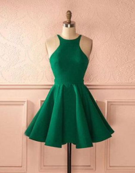Cute Green Backless Short Prom Dress, Homecoming Dress, Cocktail Dress