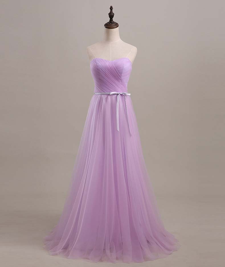 Long Bridesmaid Dresses, Tulle A Line Bridesmaid Dresses,dresses For Bridesmaid,long Formal Dresses