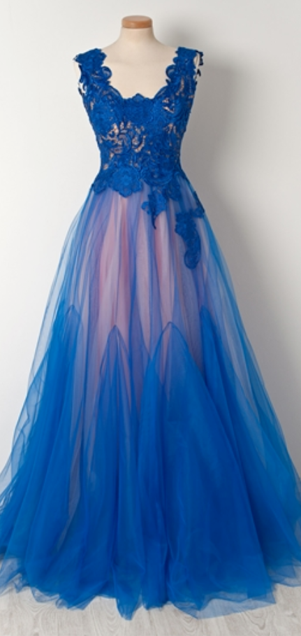 Lovely A-line Tulle Strapless Long Prom Dress, A-Line Tulle Formal Party Dress