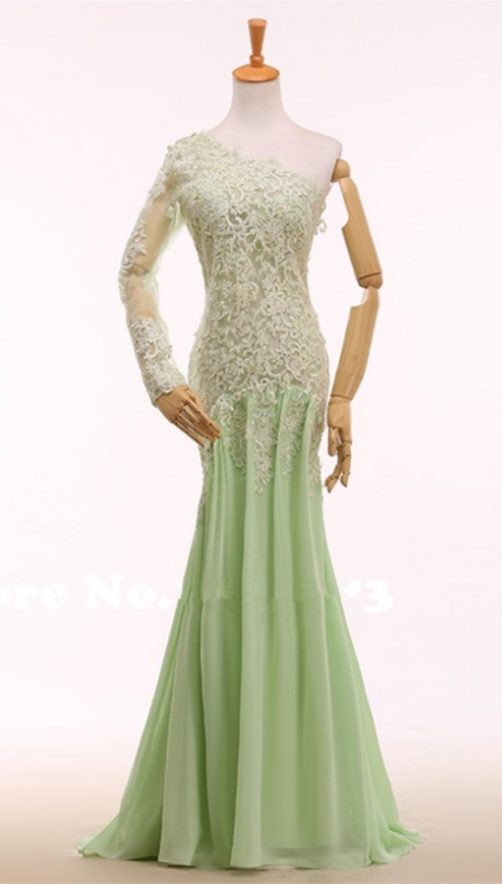 Sexy Dress, Mermaid Night Long Lace Sleeves Of Party Dress, Beautiful Skirt Long Formal Party Dress