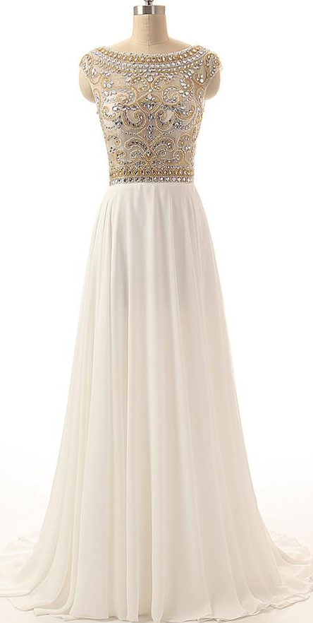 Simple Chiffon Long Prom Dresses, Cheap Party Prom Dresses, 2020 Prom Dresses