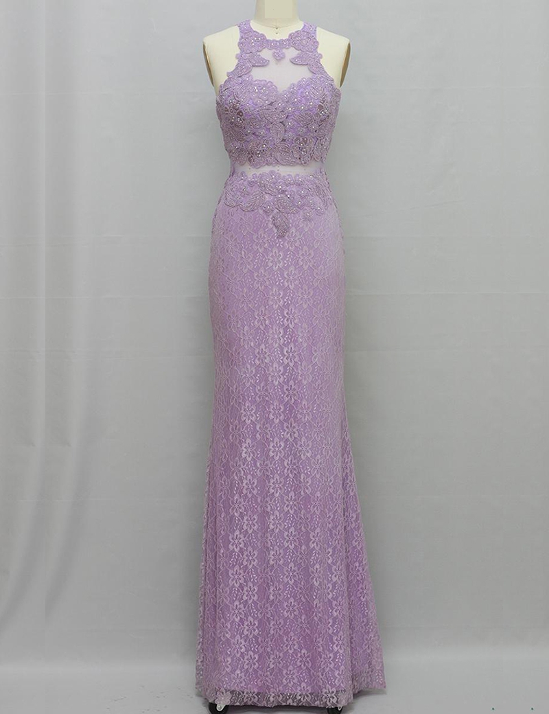 Appliques Beading Open Back Formal Prom Dress, Beautiful Long Prom Dress, Banquet Party Dress