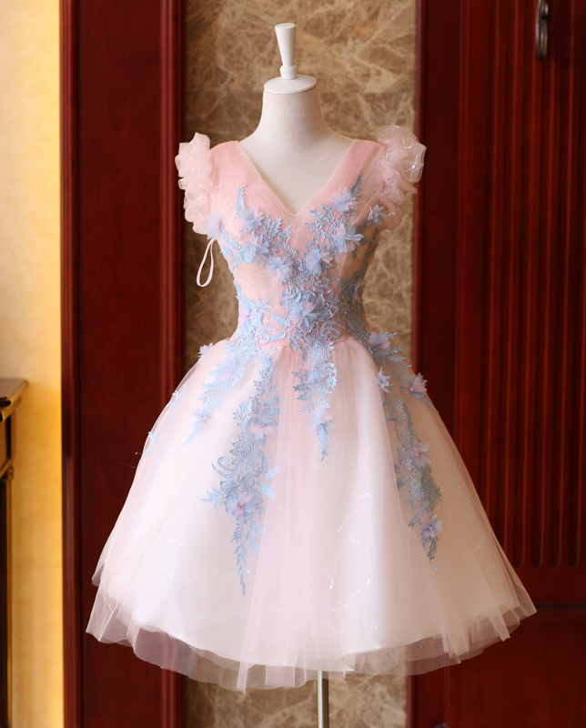 Elegant Sweetheart Lace Tulle Homecoming Dress, Beautiful Formal Dress, Banquet Party Dress
