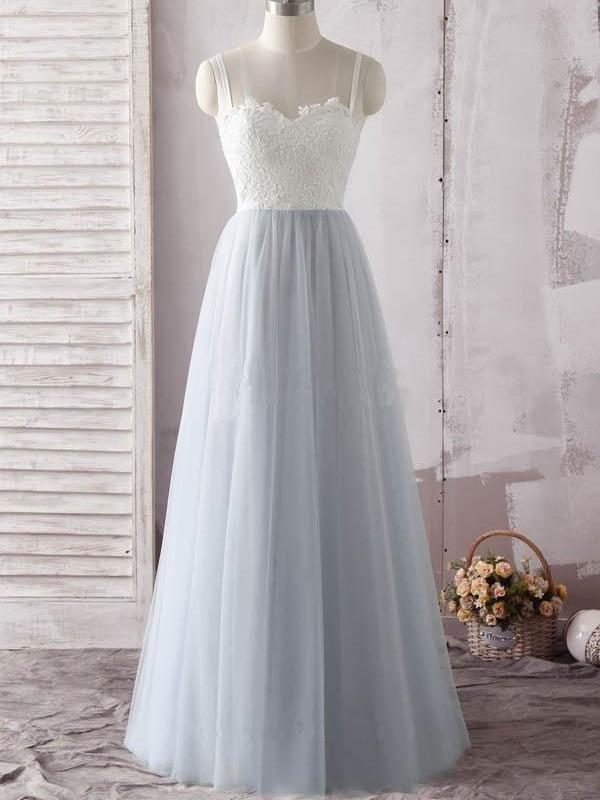Elegant Sweetheart A Line Tulle Lace Evening Dress ,formal Party Dress,prom Long Dress