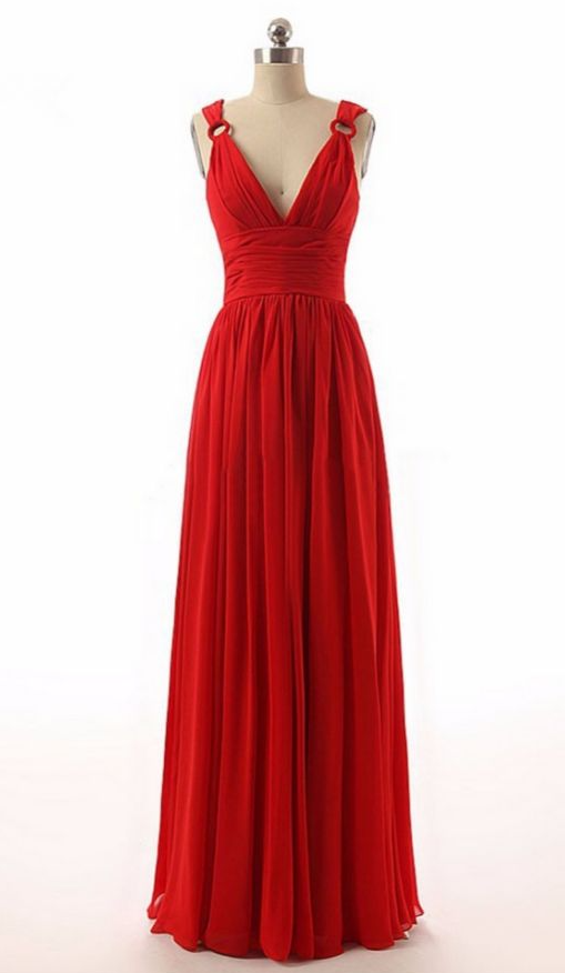 Prom Dresses, Dresses, Straps ,red Dress ,long Sexy Party Dress ,formal Evening Gown