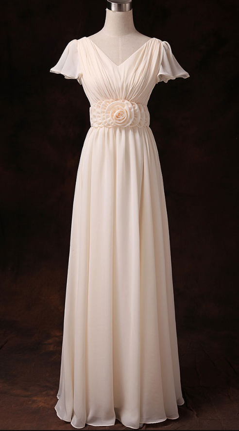 Prom Dresses,chiffon V-neck Short-sleeved Long Dress, Bridesmaid Dresses, Gentle Ladies Long Dress Prom Dresses,chiffon V-neck Short-sleeved Long Dress, Bridesmaid Dresses, Gentle Ladies Long Dress
