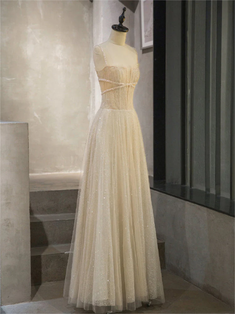 unique graduation dresses Tea Length Unique Graduation Dress with Appliques, A Line Tulle Homeco –  cherishgirls
