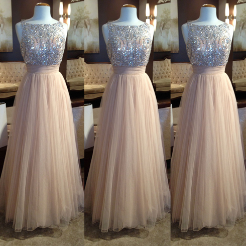 Half Sleeveslong Prom Dresses,beaded Tulle Prom Dress,charming Evening Dresses,prom Gowns,party Dresses,evening Gowns