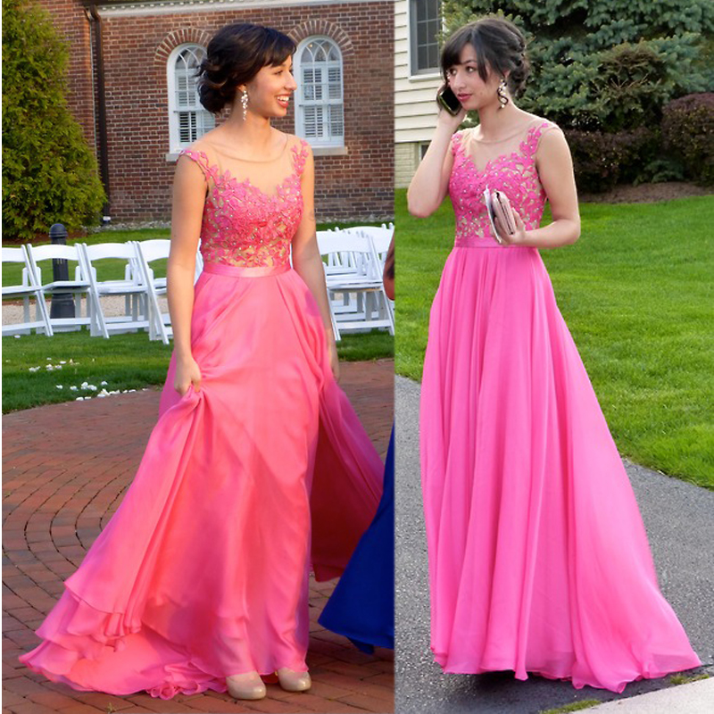 Custom Made Elegant Lace Prom Dresses,Lace Graduation