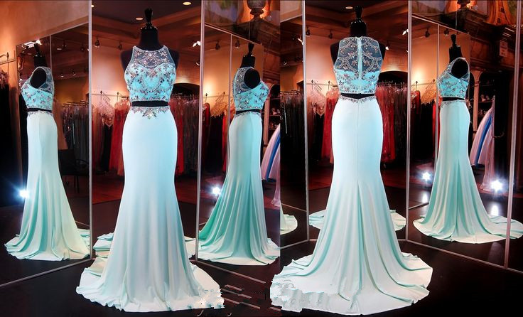 2 Piece Prom Gown,two Piece Prom Dresses,evening Gowns,2 Pieces Party Dresses,sexy Evening Gowns,sparkle Formal Dress For Teens
