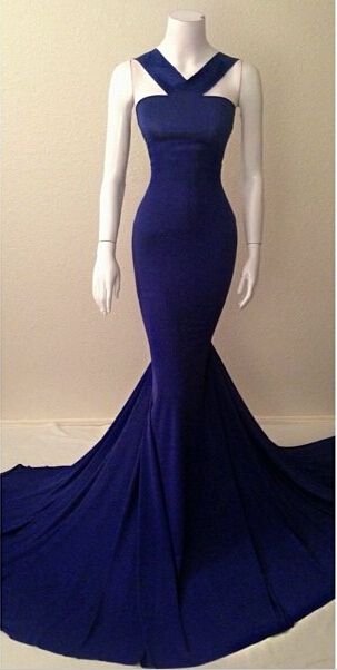 Simple Blue Mermaid Prom Dress ,halter Prom Dress ,long Evening Dress ,formal Dress For Women Evening ,wedding Party Dress ,homecoming Dress
