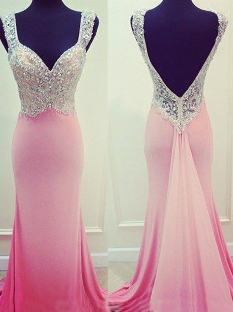Charming Prom Dress,v-neck Prom Dress,beading Prom Dress,satin Prom Dress,mermaid Evening Dress