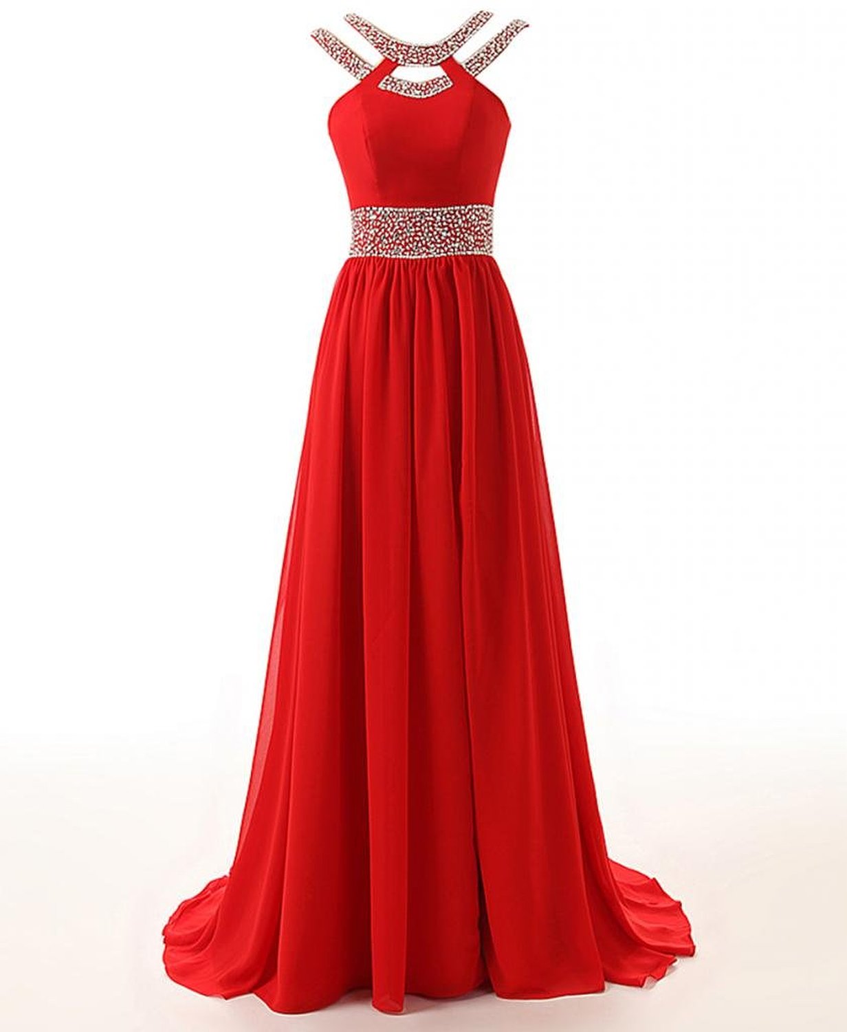 Red Prom Dress,red Evening Dress, Long Prom Dress, Keyhole Prom Dress, Prom Dress
