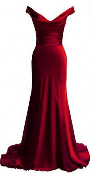 Prom Gown,pretty Off Shoulder Burgundy Prom Dresses With Satin, Evening Gowns,burgundy Formal Dresses, Burgundy Prom Dresses