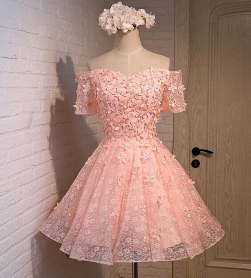Blush Pink Homecoming Dress,short Tulle Prom Dresses,homecoming Gowns,homecoming Dresses,formal Dresses,lace Graduation Dresses,sweet 16 Gown