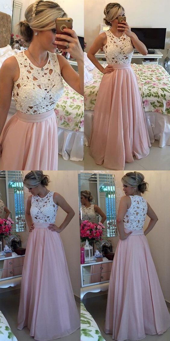Pink Backless Prom Dresses, Open Back Prom Gowns,pink Prom Dresses,2017 Party Dresses,long Satin Prom Gown,open Backs Prom Dress,lace Evening