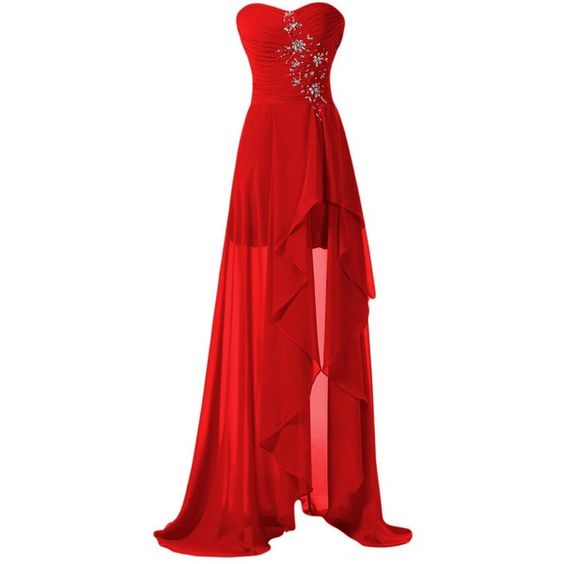 Prom Dresses,high Low Prom Dress,backless Formal Gown,red Prom Dresses,evening Gowns,chiffon Formal Gown For Teens