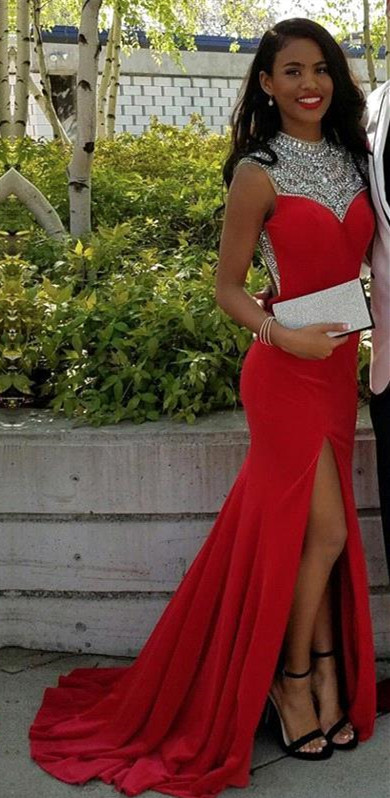 Red Prom Dresses,mermaid Prom Dress,formal Gown,corset Evening Gowns,red Party Dress,mermaid Prom Gown For Teens