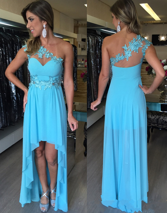 Blue Homecoming Dress,high Low Homecoming Dresses,chiffon Homecoming Gowns,party Dress,high Low Prom Gown,cocktails Dress,homecoming Dresses