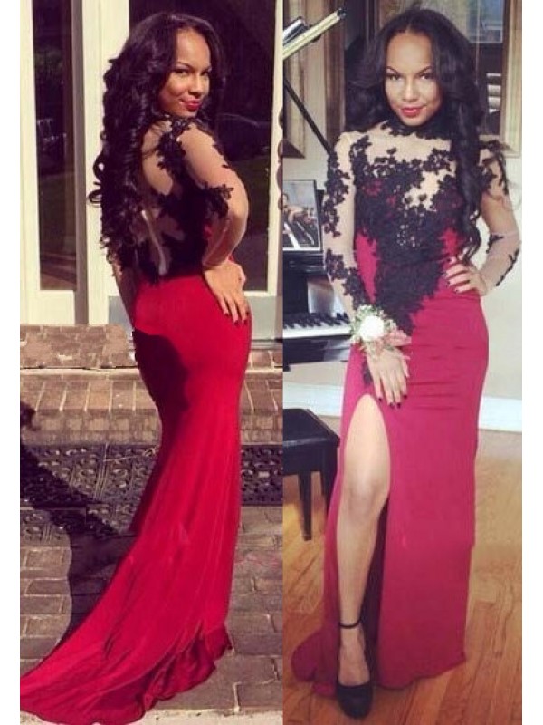 Red Prom Dresses,prom Dress,red Prom Gown,lace Prom Gowns,elegant Evening Dress,modest Evening Gowns,simple Party Gowns,black Lace Prom Dress