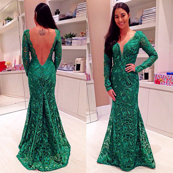 Green Prom Dress,green Prom Dress,lace Prom Gown,mermaid Prom Dresses,sexy Evening Gowns, Evening Gown,party Dress,formal Gowns For Teens