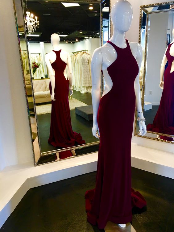 Wine Red Prom Dresses,charming Evening Dress,prom Gowns,mermaid Prom Dresses,2017 Prom Gown,burgundy Evening Gown,party Dresses