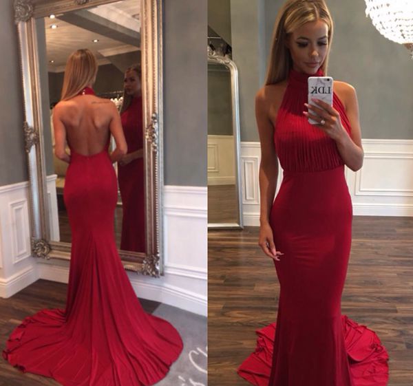 Prom Dress,stylish Red Prom Dress,mermaid Backless Long Prom Dress,formal Dresses,evening Gown
