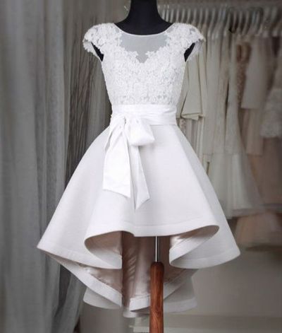 Prom Dress,sexy Prom Dress,prom Dress,simple White Lace Short Prom Dress,high Low Homecoming Dresses