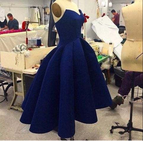 Sweetheart High Low Dress,a Line Prom Dress,royal Blue Prom Dress,fashion Prom Dress,sexy Party Dress, Style Evening Dress,homecoming Dresses