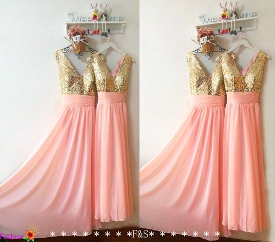 Prom Dresses,blush Pink Evening Gowns,sexy Formal Dresses,chiffon Prom Dresses,fashion Evening Gown,sexy Evening Dress,sequins Party