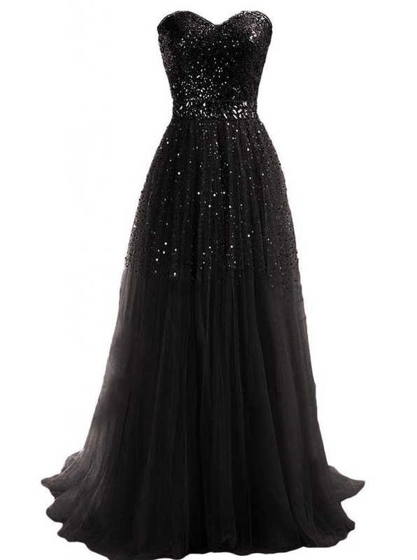 Sweetheart Prom Dress,sparkly Prom Dresses,long Evening Dress on Luulla