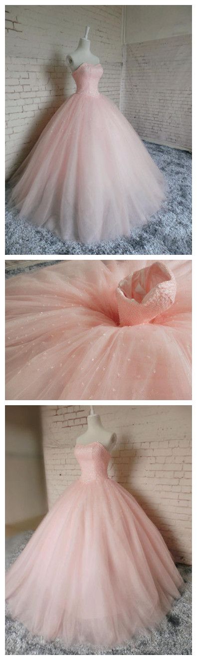 Pink Prom Dresses,ball Gown Prom Dress,tulle Prom Dress,simple Prom Dress,tulle Prom Dress,simple Evening Gowns, Party Dress,elegant Prom
